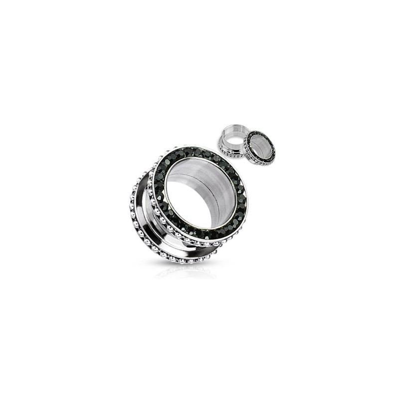 Piercing tunnel acier 8mm et zirconium noir Hang Piercing oreille5,49 €