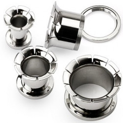 Piercing tunnel acier forme évasée 12mm Xoy Piercing oreille6,49 €