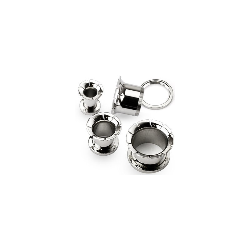 Piercing tunnel acier forme évasée 12mm Xoy Piercing oreille6,49 €