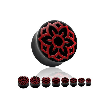 Piercing plug fleur de lotus rouge 14mm Sop Piercing oreille6,90 €