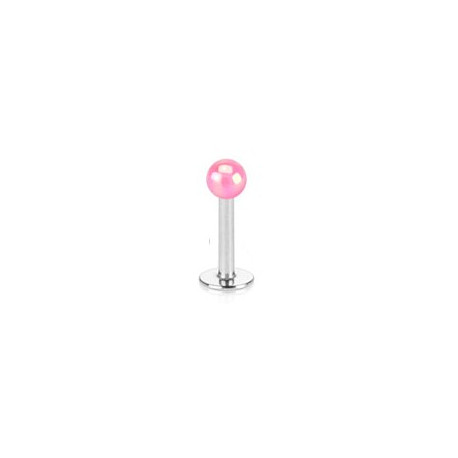 Piercing labret 8mm boule rose nacré Vut Piercing labret1,75 €