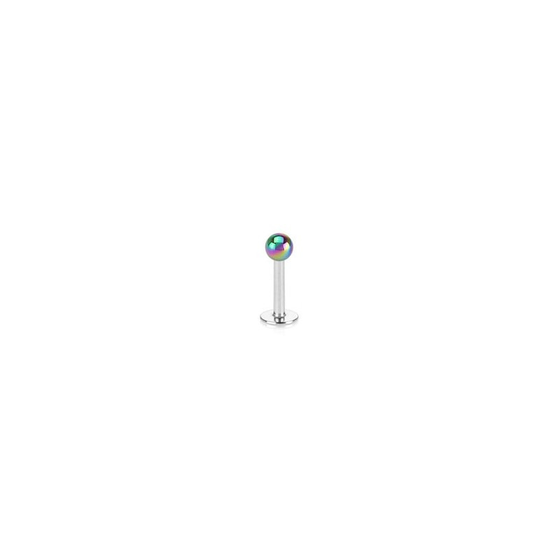 Piercing labret 8mm boule arc en ciel nacré Piercing labret1,75 €
