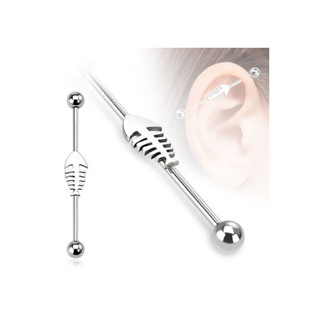 Piercing industriel arêtes poisson 38mm Puk Piercing oreille6,49 €