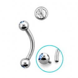 Piercing arcade 8 mm anodisé rose