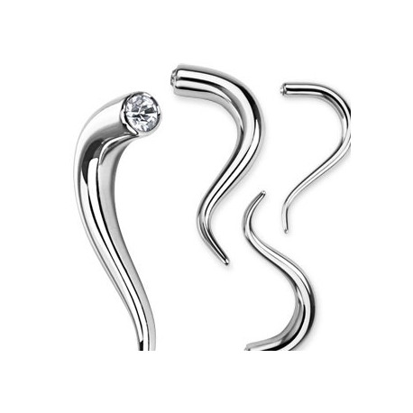Piercing corne écarteur 5mm et zirconium blanc Jon Piercing oreille5,99 €