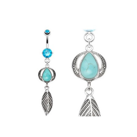 Piercing nombril vintage et turquoise bleu Gyu Piercing nombril6,49 €