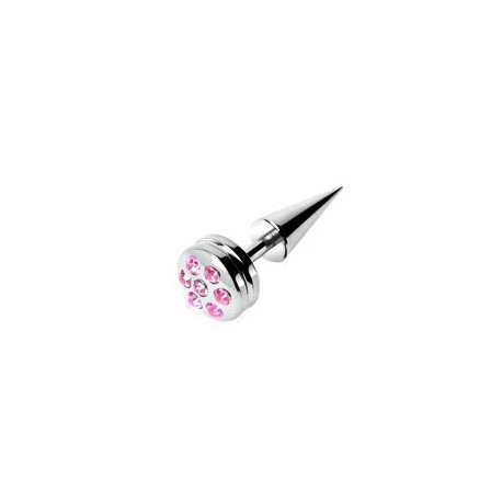Piercing arcade 8 mm anodisé rose