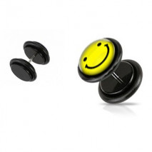 Faux piercing plug avec un smiley jaune Piry Faux piercing3,30 €