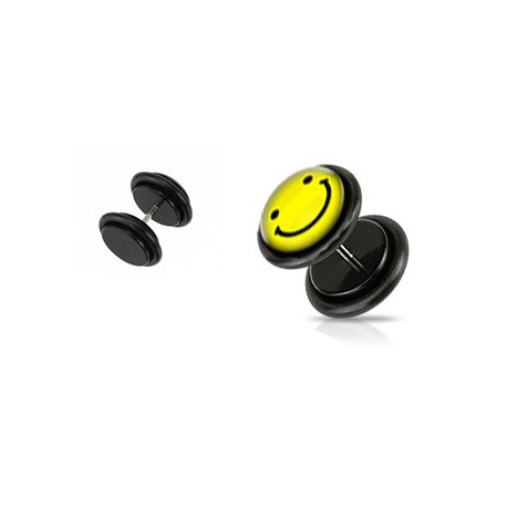 Faux piercing plug avec un smiley jaune Piry Faux piercing3,30 €