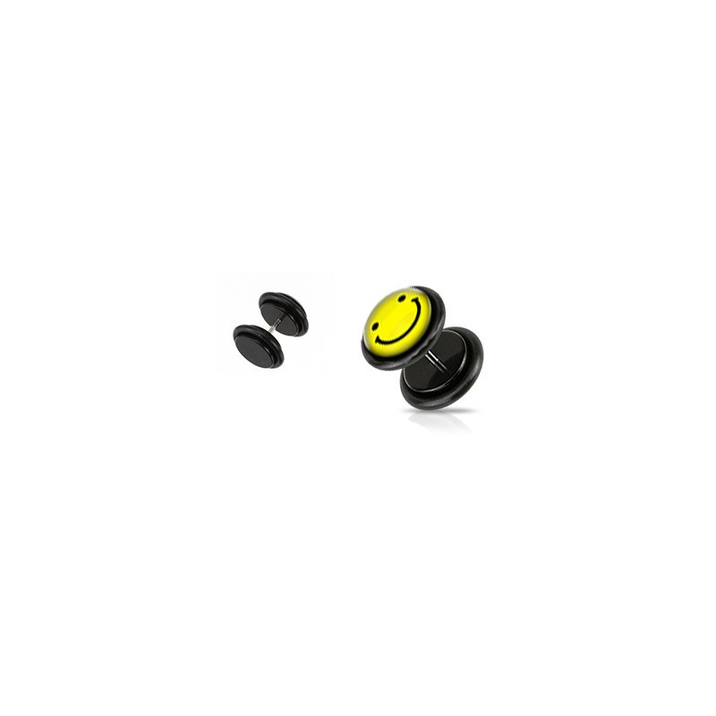 Faux piercing plug avec un smiley jaune Piry Faux piercing3,30 €