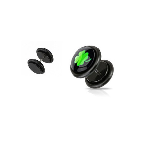 Faux piercing d'oreille plug avec un trèfle vert Pigot Faux piercing3,30 €