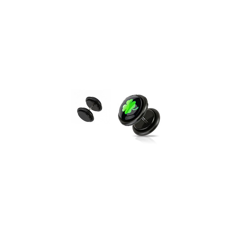 Faux piercing d'oreille plug avec un trèfle vert Pigot Faux piercing3,30 €