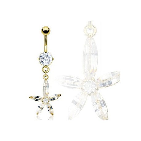 Piercing nombril doré fleur blanche Ruait Piercing nombril11,70 €