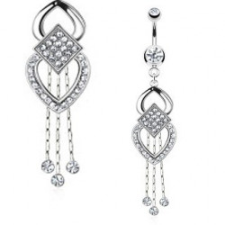 Piercing arcade 8 mm anodisé rose