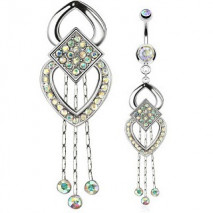 Piercing nombril avec cœur aurore boréale Honx Piercing nombril11,30 €