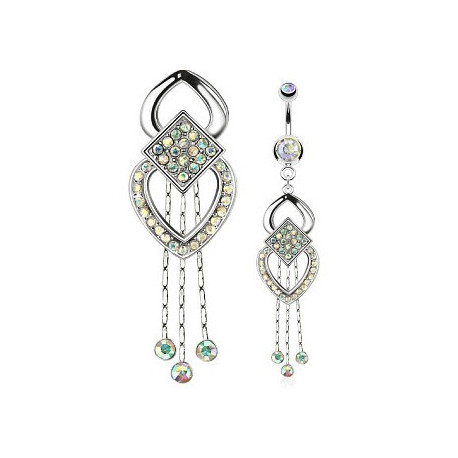 Piercing nombril avec cœur aurore boréale Honx Piercing nombril11,30 €