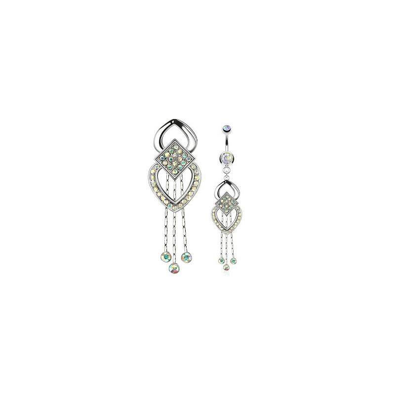 Piercing nombril avec cœur aurore boréale Honx Piercing nombril11,30 €