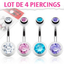 Piercing arcade 8 mm anodisé rose