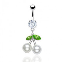 Piercing nombril cerise avec perles blanche Fry Piercing nombril6,90 €