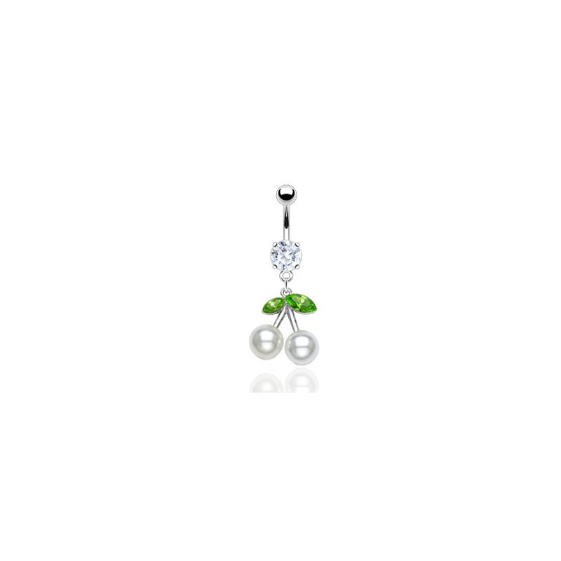 Piercing nombril cerise avec perles blanche Fry Piercing nombril6,90 €