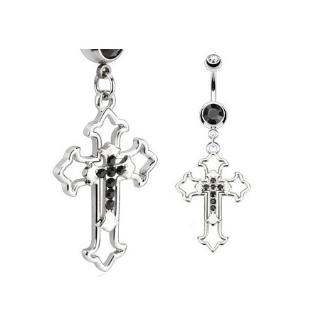 Piercing nombril croix noire gothique Xaz Piercing nombril6,60 €