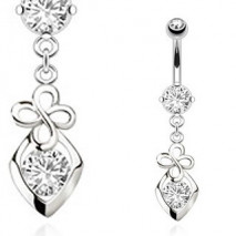 Piercing arcade 8 mm anodisé rose