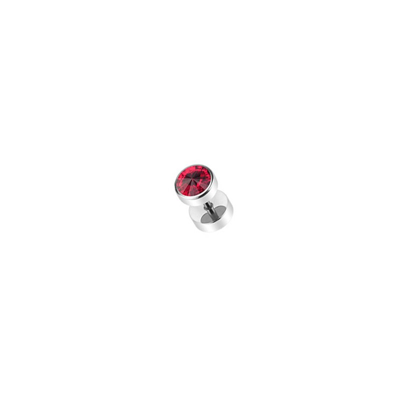 Faux piercing plug avec cristal rouge Lutez Faux piercing4,40 €