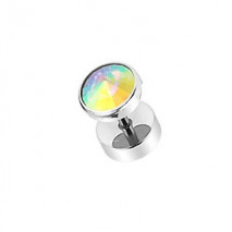 Faux piercing plug avec cristal aurore boréale Faux piercing4,40 €