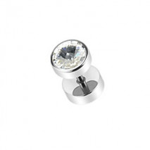 Faux piercing plug avec un cristal blanc Vaz Faux piercing4,40 €