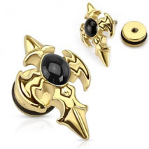 Faux piercing d'oreille doré avec croix tribal Xar Faux piercing4,60 €