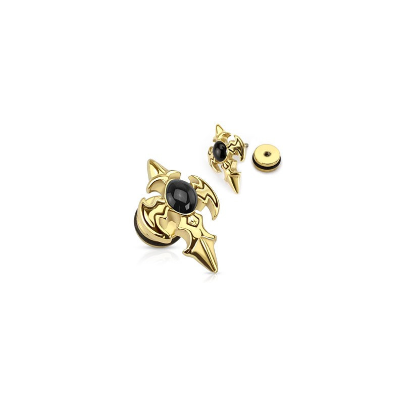 Faux piercing d'oreille doré avec croix tribal Xar Faux piercing4,60 €