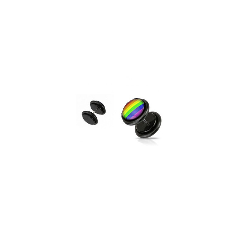 Faux piercing plug arc en ciel Parut Faux piercing3,30 €