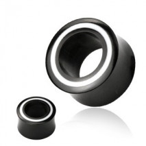 Piercing tunnel corne blanc et noir 8mm Guy Piercing oreille4,60 €