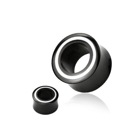 Piercing tunnel corne blanc et noir 12mm Get Piercing oreille4,99 €