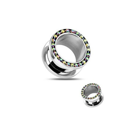 Piercing tunnel 12mm avec perles acier anodisé Thaf Piercing oreille5,49 €
