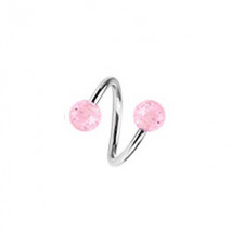 Piercing arcade 8 mm anodisé rose