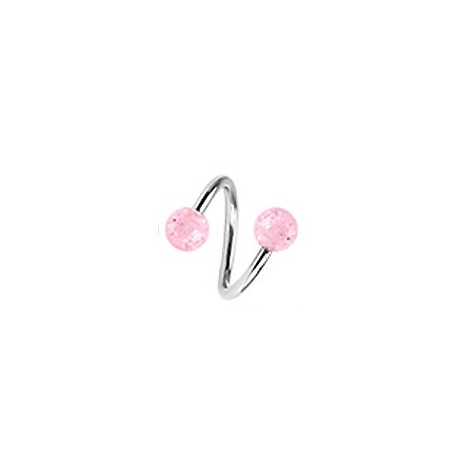 Piercing arcade 8 mm anodisé rose
