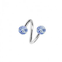 Piercing spirale 10mm et boules bleu 4mm Sudan Piercing oreille3,30 €
