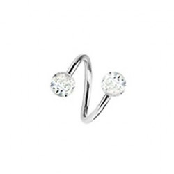 Piercing arcade 8 mm anodisé rose