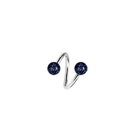 Piercing spirale 10mm et boules noire 4mm Curas Piercing oreille3,30 €