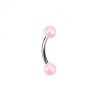 Piercing arcade 8 mm anodisé rose
