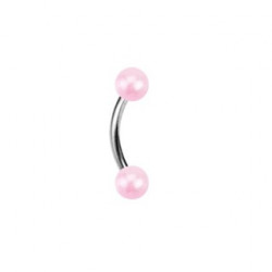 Piercing arcade 8 mm anodisé rose