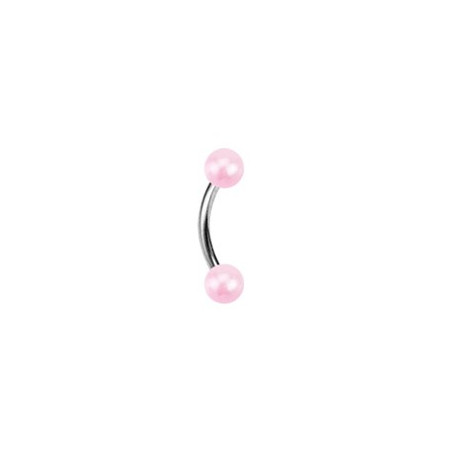 Piercing arcade 8 mm anodisé rose