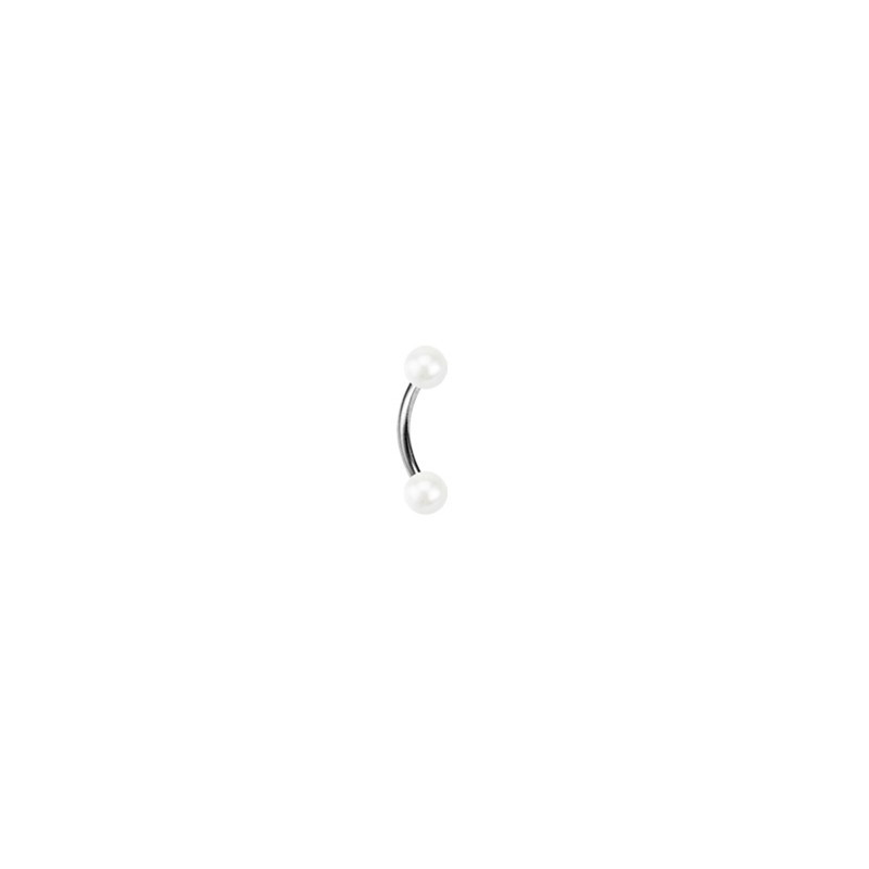 Piercing arcade 8mm avec boules blanche nacrées Kava Piercing arcade2,49 €