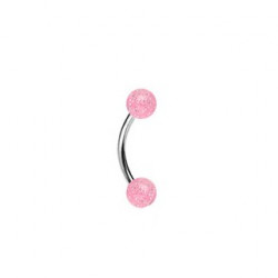 Piercing arcade 8 mm anodisé rose
