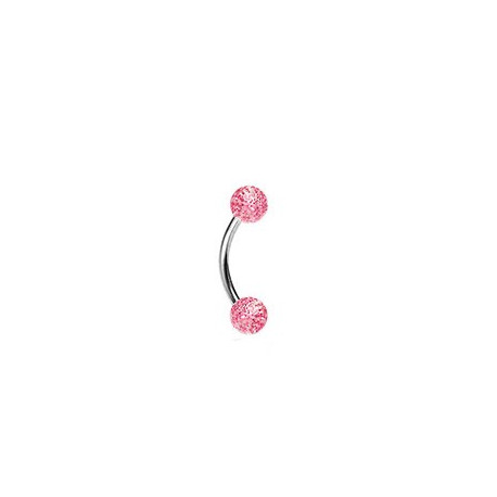 Piercing arcade 8 mm anodisé rose