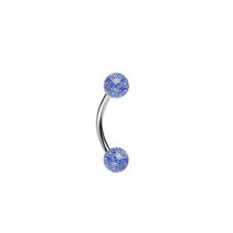 Piercing arcade 8mm boules paillettes bleu Dury Piercing arcade2,85 €