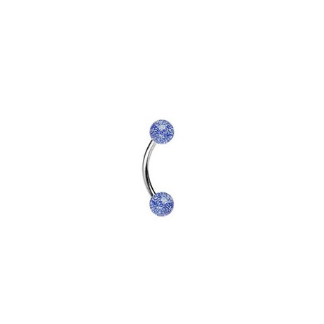 Piercing arcade 8mm boules paillettes bleu Dury Piercing arcade2,85 €