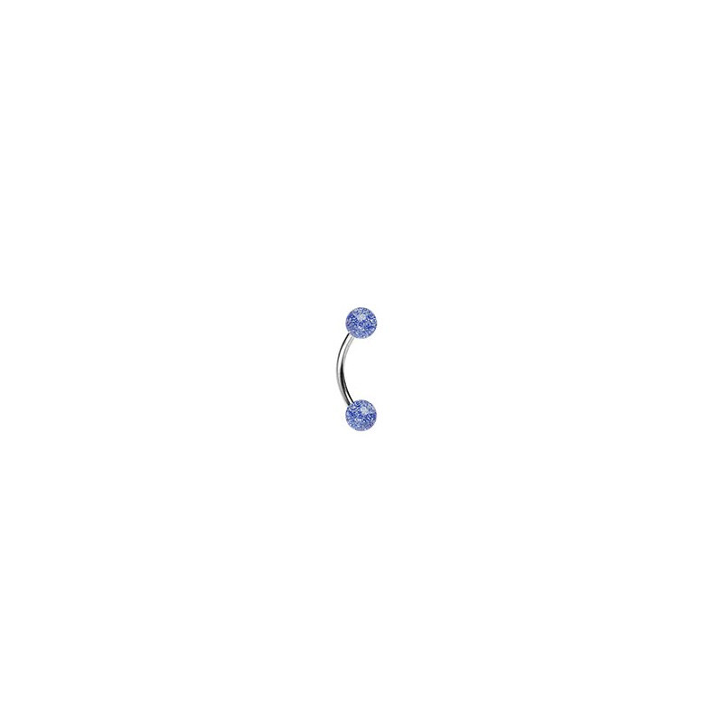 Piercing arcade 8mm boules paillettes bleu Dury Piercing arcade2,85 €