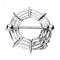 Piercing téton bouclier araignée Paz Piercing téton5,49 €